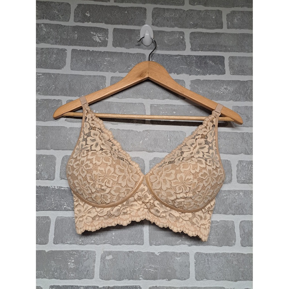 Maidenform Womens Beige lace Femenine Bra with convertible straps Size 34D‎